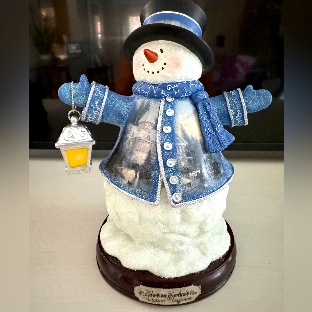 Thomas Kinkade Winter Wonderland Heirloom Classic Snowman Christmas Memories 1st
